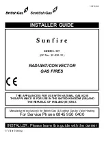 Предварительный просмотр 1 страницы Valor Sunfire Installer'S Manual