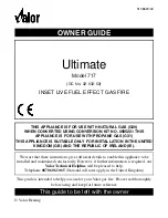 Preview for 1 page of Valor Ultimate 717 Owner'S Manual