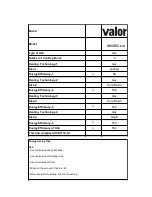 Предварительный просмотр 27 страницы Valor V60GTCLm Operating And Installation Instructions