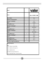 Предварительный просмотр 29 страницы Valor VAL V50GTL Whi Operating And Installation Instructions