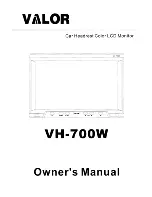 Valor VH 700W Owner'S Manual preview