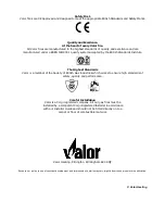 Предварительный просмотр 10 страницы Valor Wonderfire BR419 Owner'S Manual