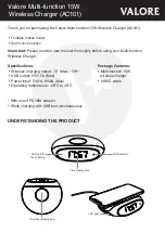 Valore AC101 Manual предпросмотр