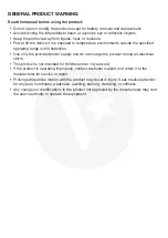 Preview for 8 page of Valore AC189 User Manual