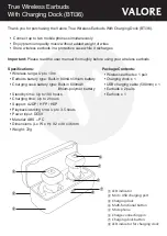 Valore BTi36 Manual preview