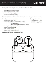 Preview for 1 page of Valore BTi50 Instruction Manual