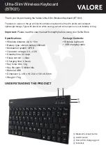 Preview for 1 page of Valore BTK01 User Manual