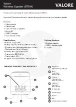 Preview for 1 page of Valore BTS41 Quick Start Manual