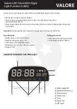 Предварительный просмотр 1 страницы Valore LA20 Quick Start Manual