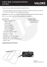 Предварительный просмотр 1 страницы Valore VF-007 Manual