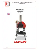 VALORIANI BABY Installation, Use And Maintenance Handbook предпросмотр