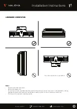 Preview for 9 page of Valoya RX Series Installation Manual