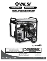 Предварительный просмотр 1 страницы Valsi G120MG2200RV Assembly And Operating Instructions Manual