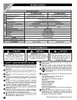 Preview for 2 page of Valsi G120MG2200RV Assembly And Operating Instructions Manual