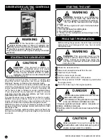 Preview for 6 page of Valsi G120MG2200RV Assembly And Operating Instructions Manual