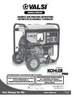 Valsi G8000 PRO Assembly And Operating Instructions Manual preview