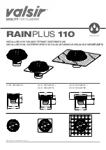 Предварительный просмотр 1 страницы Valsir RAINPLUS 110 Installation