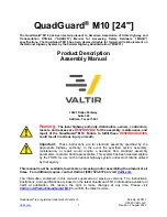 Предварительный просмотр 2 страницы VALTIR QuadGuard M10 Product Manual