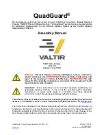 Preview for 2 page of VALTIR QuadGuard Assembly Manual