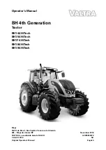 Preview for 1 page of Valtra BH144 HiTech Operator'S Manual