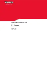 Предварительный просмотр 1 страницы Valtra HiTech T3 Series Operator'S Manual