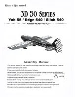 Value Hobby 3D 50 Series EDGE 540 Assembly Manual предпросмотр