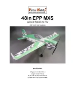 Предварительный просмотр 1 страницы Value Hobby 48in EPP MXS ARF Instrucition Manual