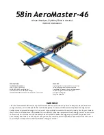 Предварительный просмотр 1 страницы Value Hobby 58in AeroMaster-46 Instruction Manual