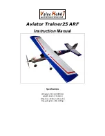 Предварительный просмотр 1 страницы Value Hobby Aviator Trainer25 ARF Instruction Manual