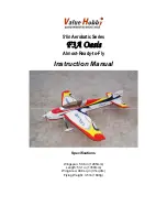 Предварительный просмотр 1 страницы Value Hobby F3A Oasis Instruction Manual