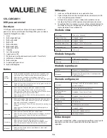 Preview for 16 page of Valueline SVL-CARCAM11 User Manual