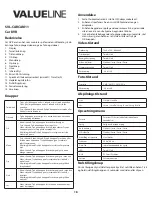 Preview for 18 page of Valueline SVL-CARCAM11 User Manual