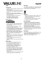 Preview for 9 page of Valueline VLS-DVBS2-FTA1 User Manual