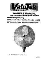 ValuTek 106570 Owner'S Manual preview