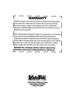 Предварительный просмотр 4 страницы ValuTek 106570 Owner'S Manual