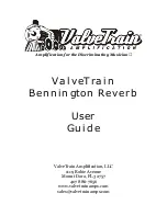 ValveTrain Amplification Bennington Reverb User Manual предпросмотр