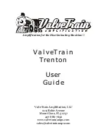 Предварительный просмотр 1 страницы ValveTrain Amplification Trenton User Manual