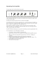 Preview for 4 page of ValveTrain Amplification Trenton User Manual