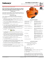 Preview for 1 page of Valworx 5818 Series Installation Instructions Manual