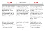 Preview for 4 page of Vama VP 530 S Installation And Operating Instructions Manual