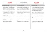 Preview for 10 page of Vama VP 530 S Installation And Operating Instructions Manual