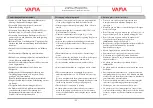 Preview for 11 page of Vama VP 530 S Installation And Operating Instructions Manual