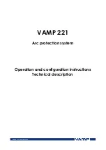 Preview for 1 page of VAMP 221 Operation And Configuration Instructions. Technical Description