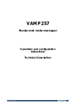 VAMP 257 Operation And Configuration Instructions предпросмотр