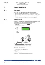 Предварительный просмотр 6 страницы VAMP VAMP 135 Operation And Configuration Instructions