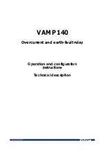 Preview for 1 page of VAMP VAMP 140 Operation And Configuration Instructions