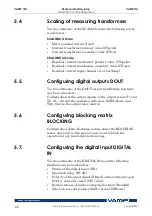 Предварительный просмотр 22 страницы VAMP VAMP 150 Operation And Configuration Instructions