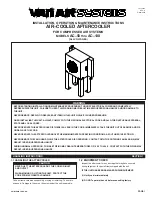 Preview for 1 page of Van Air Systems AC-50 Installation Operation & Maintenance