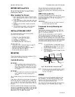 Preview for 11 page of Van Air Systems FP-4 Installation, Operation & Maintenance Instructions Manual