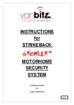 Van Bitz Strikeback Growler Instructions Manual preview